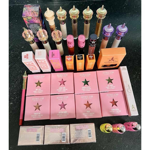 Jeffree Star Other - NIB Jeffree Star Cosmetics Lot 37 Items Eye, Lip, Concealer & Serum Mist